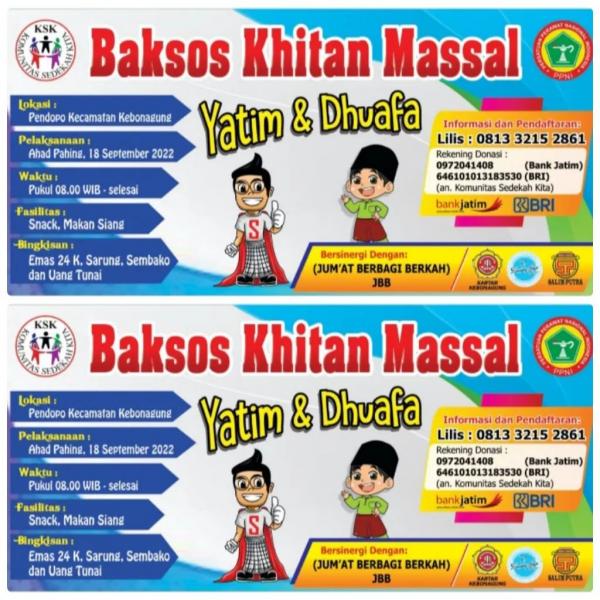 Foto ​Baksos Khitan Massal Yatim & Dhuafa