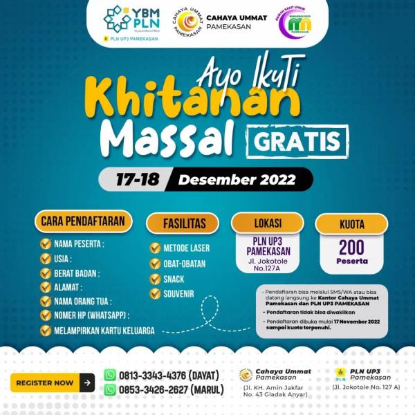 Khitanan Massal Gratis