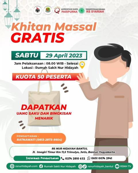 Foto Khitanan Massal Gratis Yogyakarta 2023