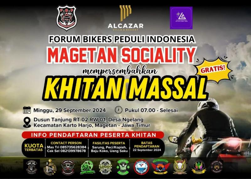 Foto Khitanan Massal Magetan Jawa Timur