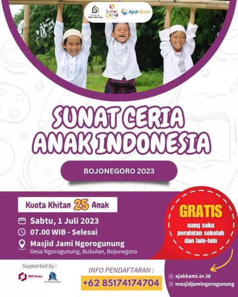 Foto ​Sunat Ceria Anak Indonesia Bojonegoro 2023