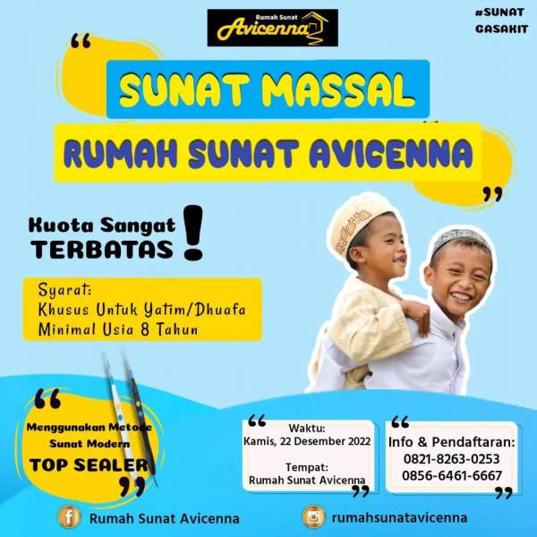 Foto ​Sunatan Massal Rumah Sunat Avicenna